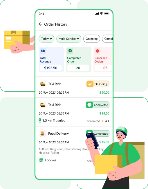 Gojek Clone - Driver App Features