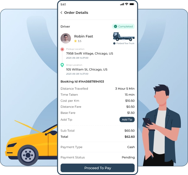 Customer app Features