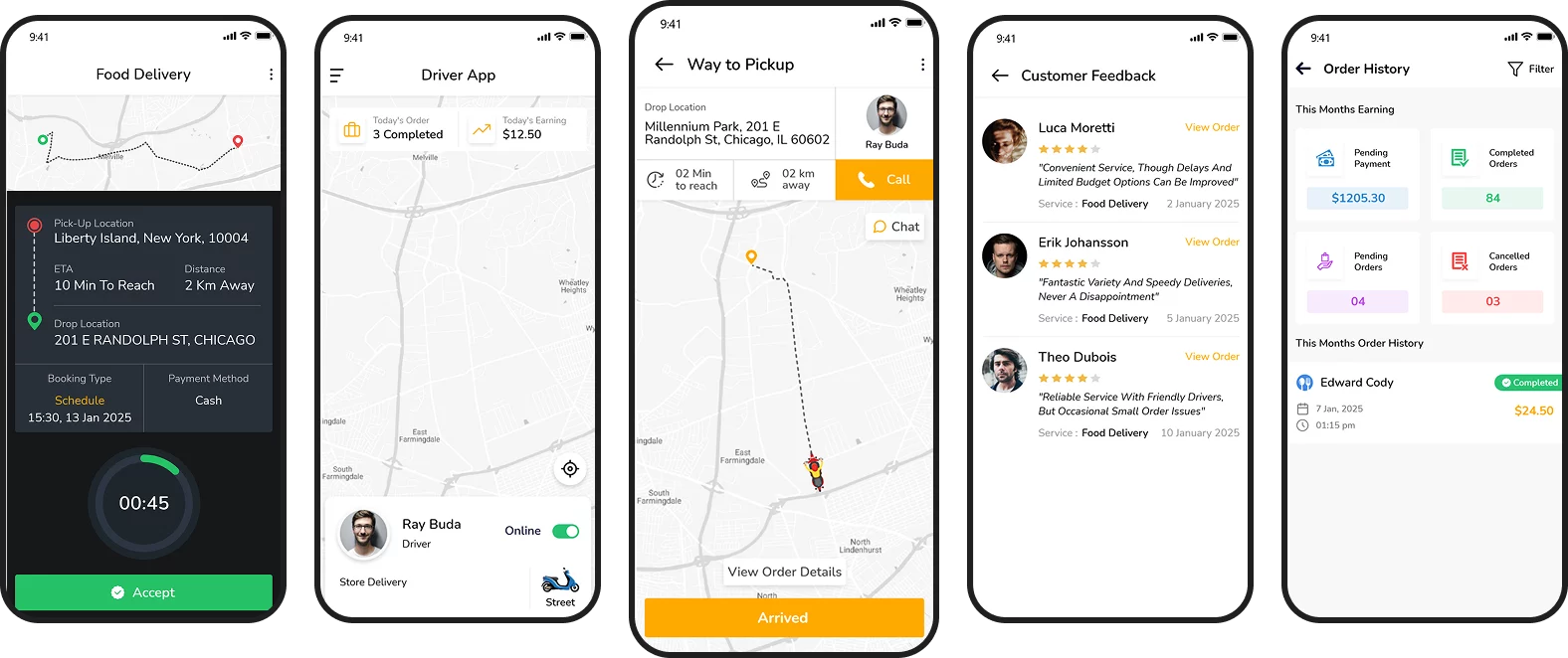 Driver App Preview