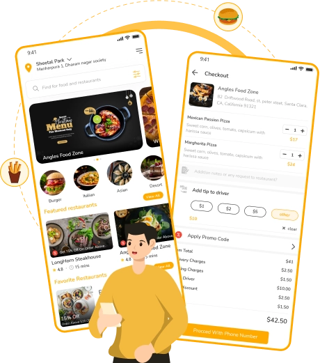 Customer app features