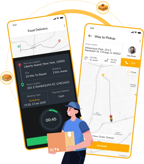 Driver app features